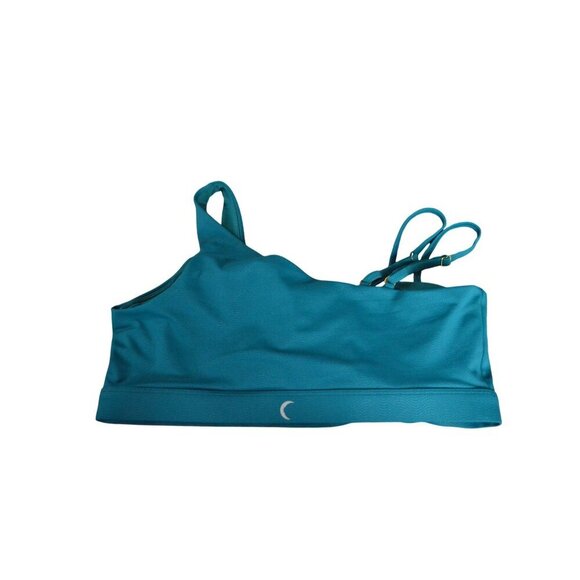 ZYIA Active Teal Blue Textured Asymmetrical Sports Bra Womens XXL Activewear Gym - Picture 6 of 6